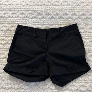 New York & Company Women's Black Cuffed Shorts